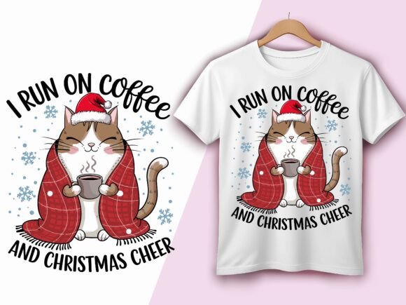 Christmas Coffee Cat Cute Winter Holiday