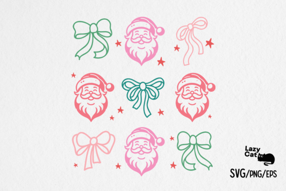 Christmas Coquette Bow SVG PNG