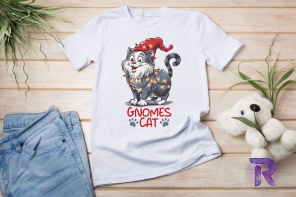 Christmas Gnomes Cat Cute Cat PNG