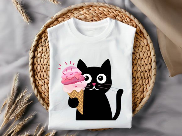 Cute Cat T-Shirt Design