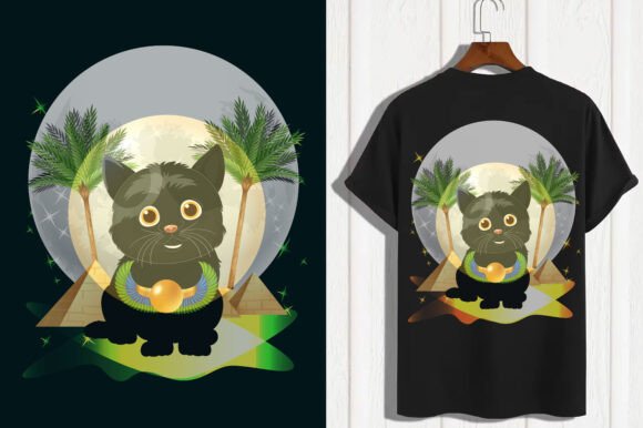 Egyptian Cat T-Shirt Design