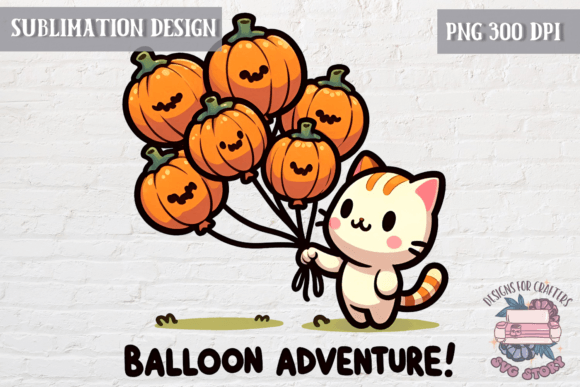 Funny Halloween Cat Sublimation Pumpkin
