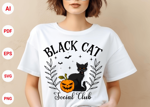 Halloween Black Cat Spooky Season