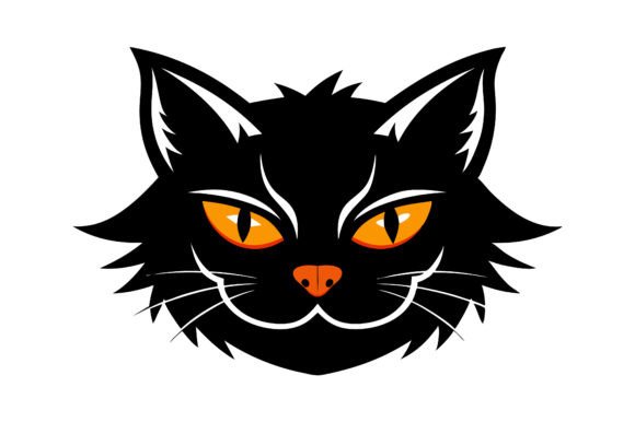 Halloween Popular Cat Face Silhouette
