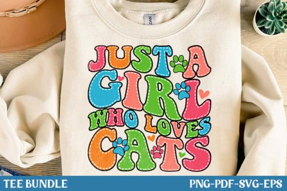 Just a Girl Who Loves Cats Shirt SVG PNG