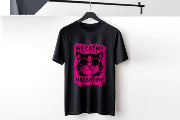 Modern Cat Trendy T-Shirt Design