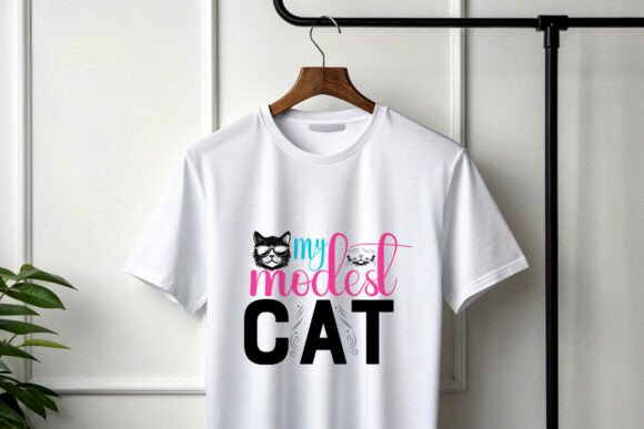 My Modest Cat Trendy T-Shirt Design