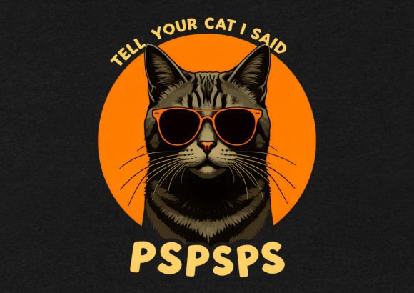 Tell Your Cat I Said T-Shirt Design